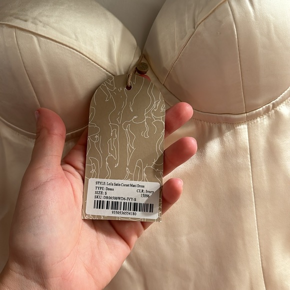 NWT SMALL NEVER WORN MESHKI corset maxi dress - Picture 3 of 8